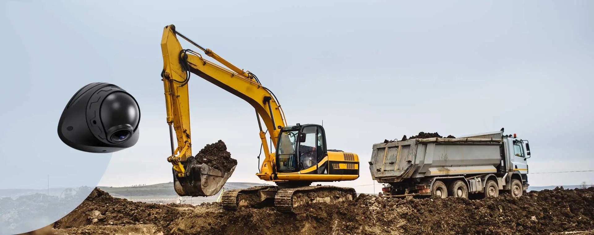 Sentinel multi-camera system installed on an excavator
